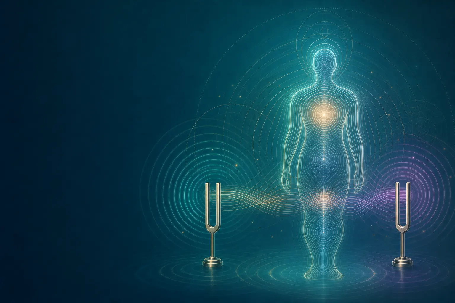 Abstract BioSonics illustration for brain tuners