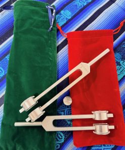 Weighted Body tuner set C & G with Gem foot attachment – Clear Quartz (15mm) bundle