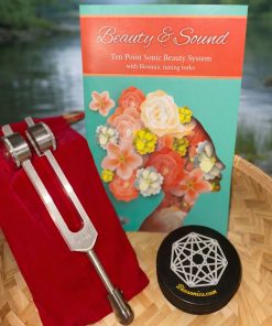 Bundle # 1- G Fork 192Hz with Strawberry Quartz (15mm) gem attachment, Activator plus Beauty & Sound Book