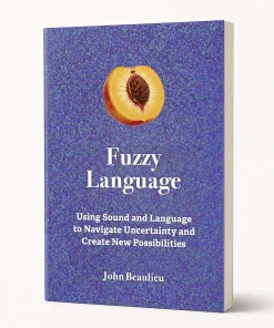 Fuzzy Language- Book on a clean BioSonics studio background