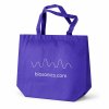 Biosonic Tote Bag in purple- medium on a clean BioSonics studio background