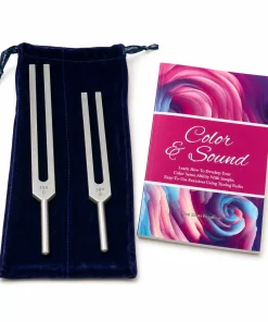 Color & Sound book with the Biosonic Body tuner set unweighted – “C256 & G384”