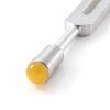 Gem Foot- “Orange Calcite” (15mm) (does not include Otto Tuner) on a clean BioSonics studio background