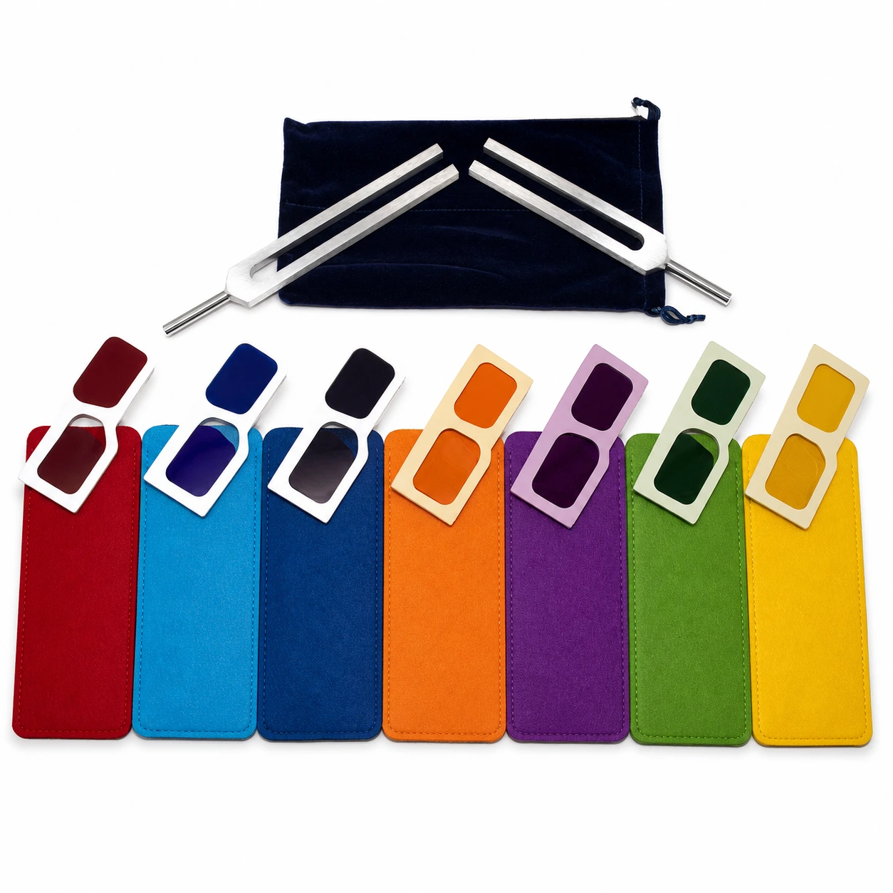 Color Glasses (set of 7) with the Body tuners “C256 & G384” (Unweighted)