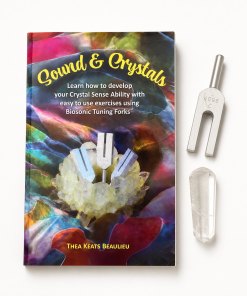 Sound & Crystals book- with the original Crystal tuner “Earth” and wand bundle